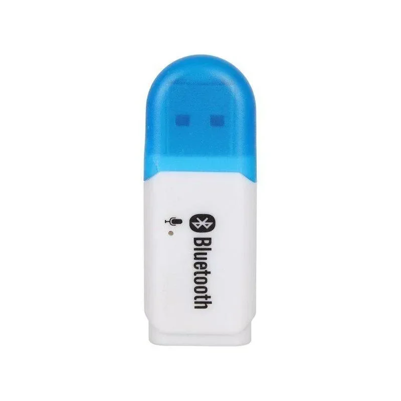 Adaptador USB Bluetooth 5,0 para ordenador, PC, altavoz, receptor de música, Kit de Cables para coche, manos libres: Azul