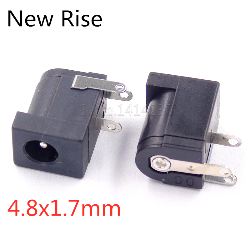 10PCS DC-005 DC Power Jack Socket Connector DC005 5.5x2.5mm 5.5x2.1mm 5.5x1.7mm 4.0 4.8x1.7mm 3.5x1.35mm Plug-in 3Pin: MULTI