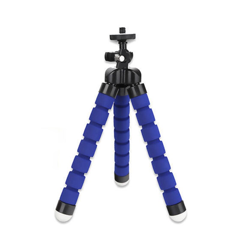 Phone holder Tripods phone Mobile camera desk holder Flexible Octopus Smart phone Tripod For iPhone 11 Pro Max Samsung Xiaomi: only Blue