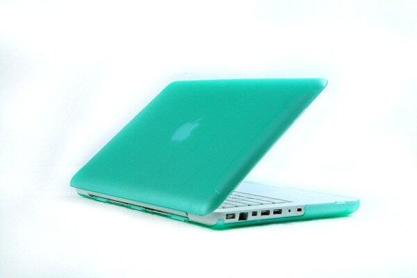 Gummieret mat mat cover cover ærme til apple macbook hvid mc516 mc207 a1342 laptop taske gratis tastatur cover: Grøn