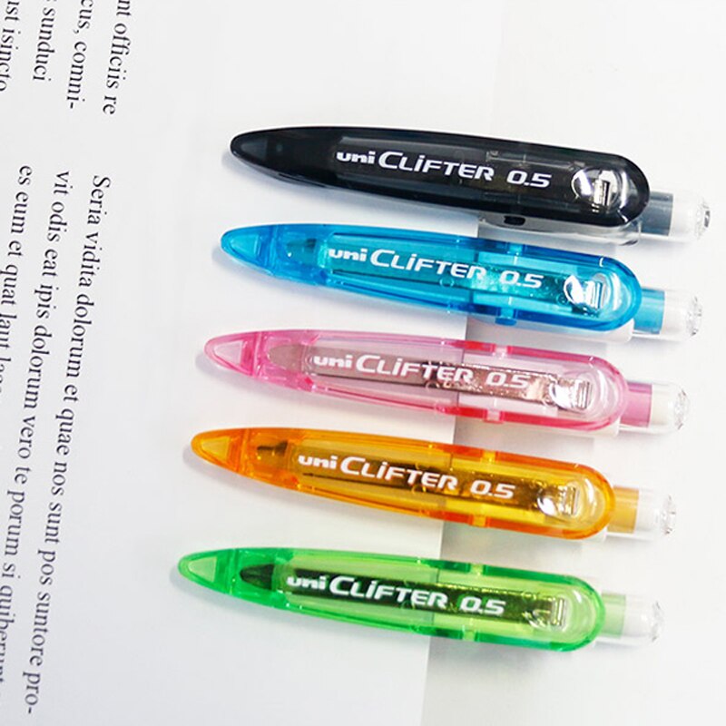 Portalápices mecánico japonés UNI de 0,5mm, M5-118 de lápiz de Color para la escuela, suministros de escritura de oficina, 6 colores disponibles, 1 unidad