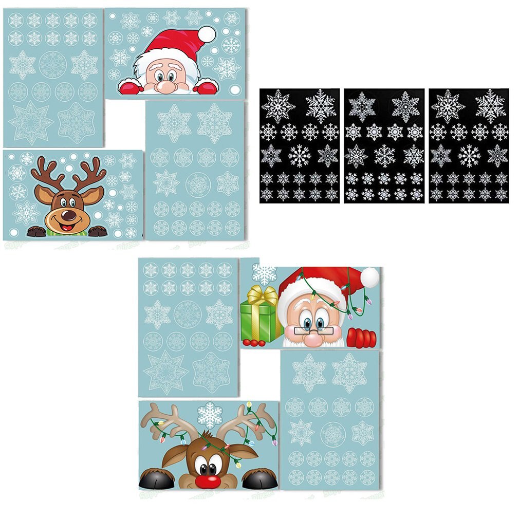 500 Christmas Stickers Roll - 4 Santa Claus Designs For Holiday Decorating