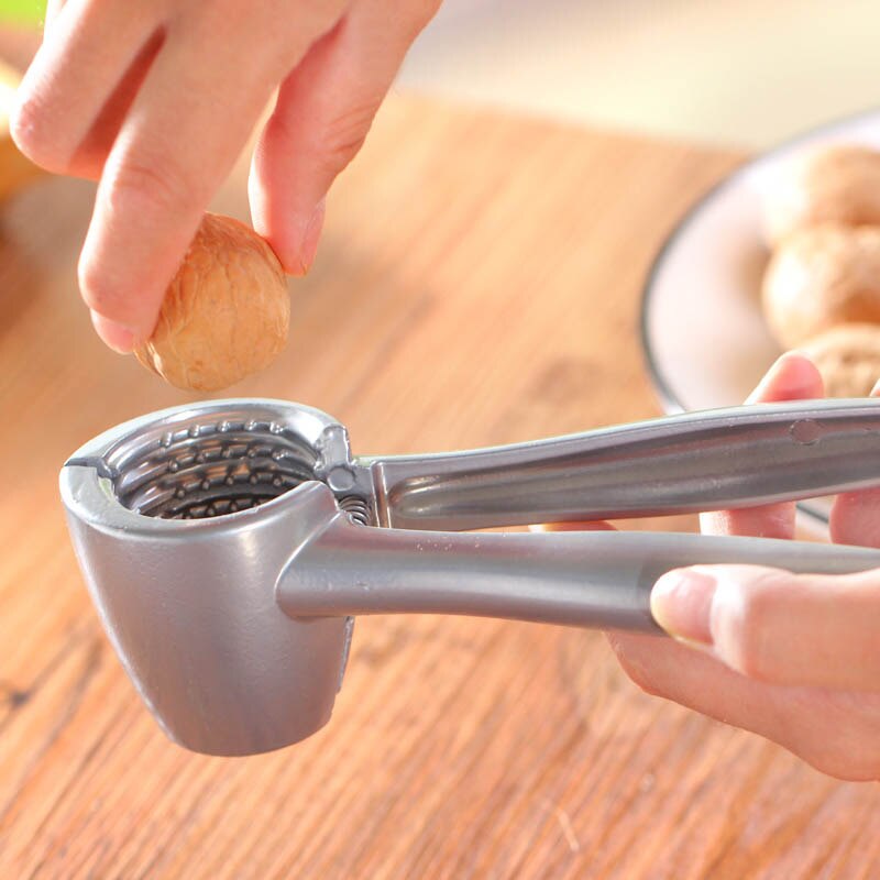 Aluminum Alloy Walnut Crakers Nutcracker Sheller Nut Opener Kitchen Tool Walnut Pliers Opener Plier Tool Kitchen YE: Default Title