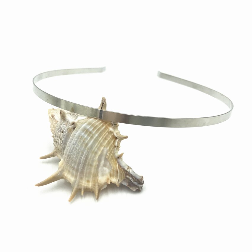 50 Pcs/Lot 1.2mm 3mm 5mm 7mm 10mm Metal Headband Silver Gold Black Hairband for Girls DIY Crafts Hair Hoop Headwear