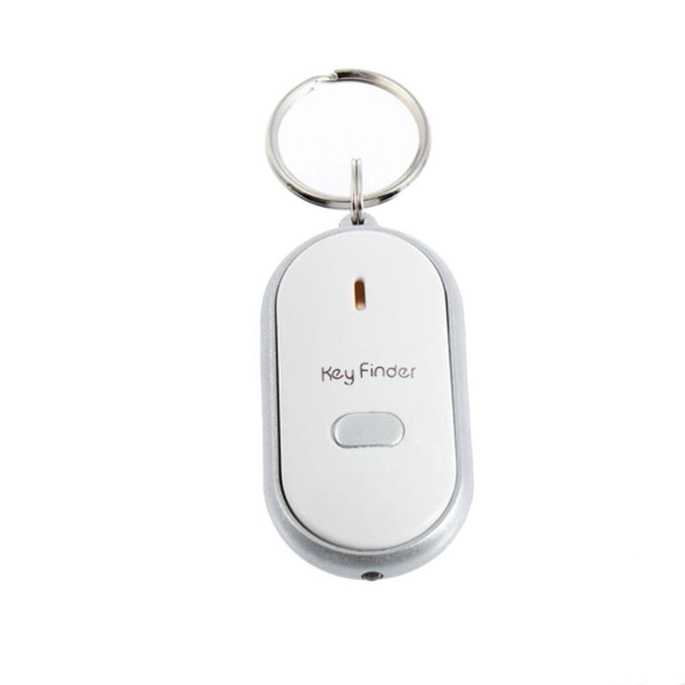 Whistle LED Light Torch Remote Sound Control Lost Key Finder Locator Remote Keychain Keychain Keyring With Whistle Claps: Default Title