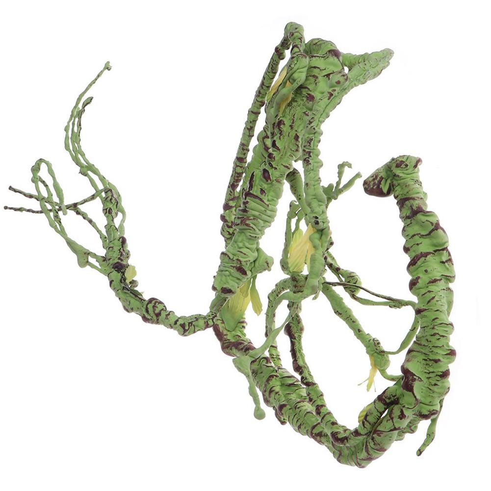 Pet Habitat Decor Reptile Simulated Rattan Rainforest Collapsible Decor For Amphibian Lizards Frogs Snakes Artificial Rattan