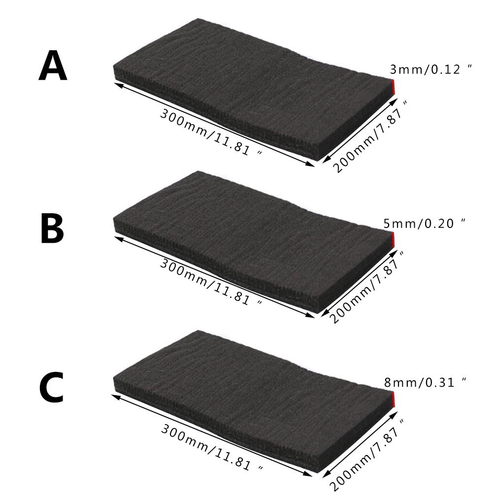 2 Sheets Graphite Carbon Fiber Felt Soft High Temperature Carbon Fiber For Contamination Adsorption Cleaning