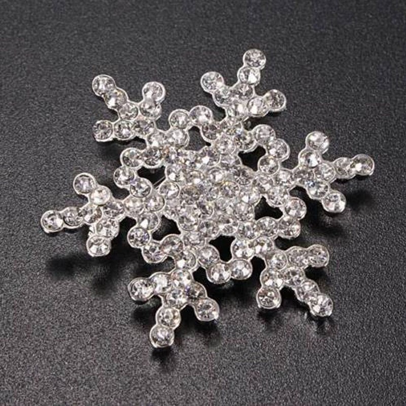 AiNian Lady Pins Charmant Crystal Strass Broche Eenhoorn Grote Sneeuwvlok Broche Pins Sieraden Broches