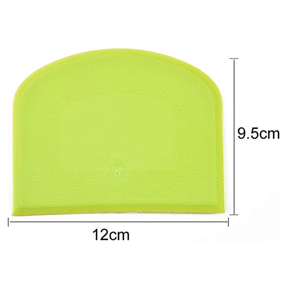 2 Pcs Dough Scraper Bowl Scraper Cutter Multipurpose for Bread Dough Cake Fondant H88F