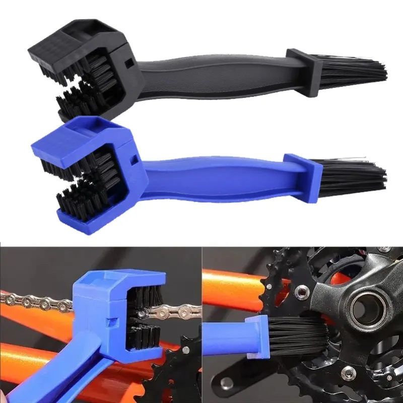 Draagbare kettingreiniger motorfiets racefiets ketting schone borstel fiets schoon motorfiets gereedschap kettingreiniger onderhoud tool