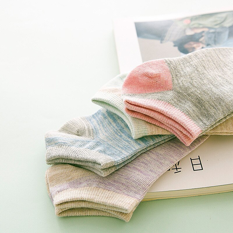 Meias curtas coreanas confortáveis, meias de algodão para mulheres e meninos, 1 par = 2 peças ws110, primavera e verão