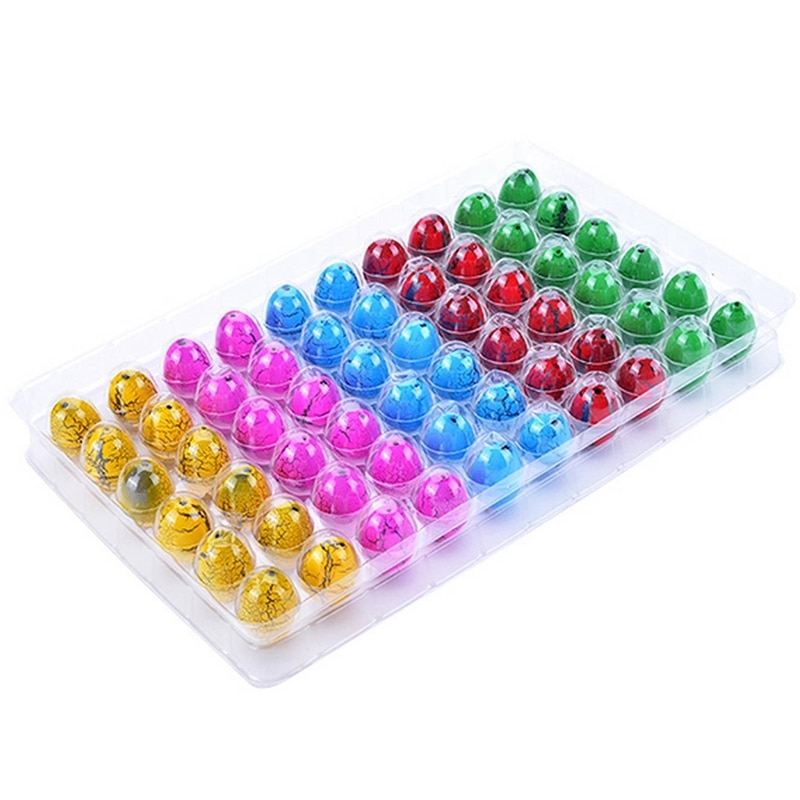 60Pcs Uitkomen Gg Dino Eggs Water Ic Schattige Kinderen Speelgoed Kleurrijke: Default Title