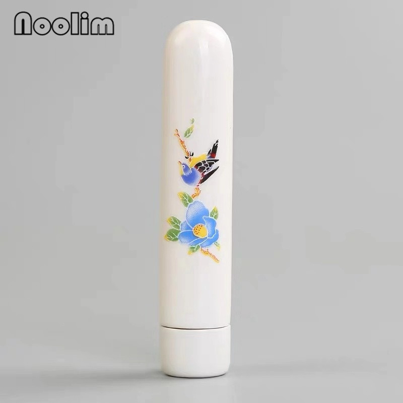 Cerâmica jingdezhen mini latas seladas de viagem pintadas à mão, garrafa de armazenamento portátil, frasco de chá pequeno requintado: F