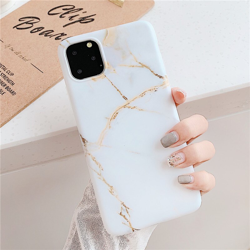 Matte Marble Case For Samsung Galaxy A51 Back Cover on Soft IMD Silicone Phone Coque For Samsung A51 Shell Skin Capa