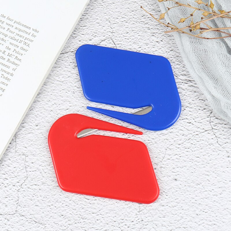 2pcs/set Plastic Letter Opener Sharp Mail Envelope Opener Safety Papers Cutter