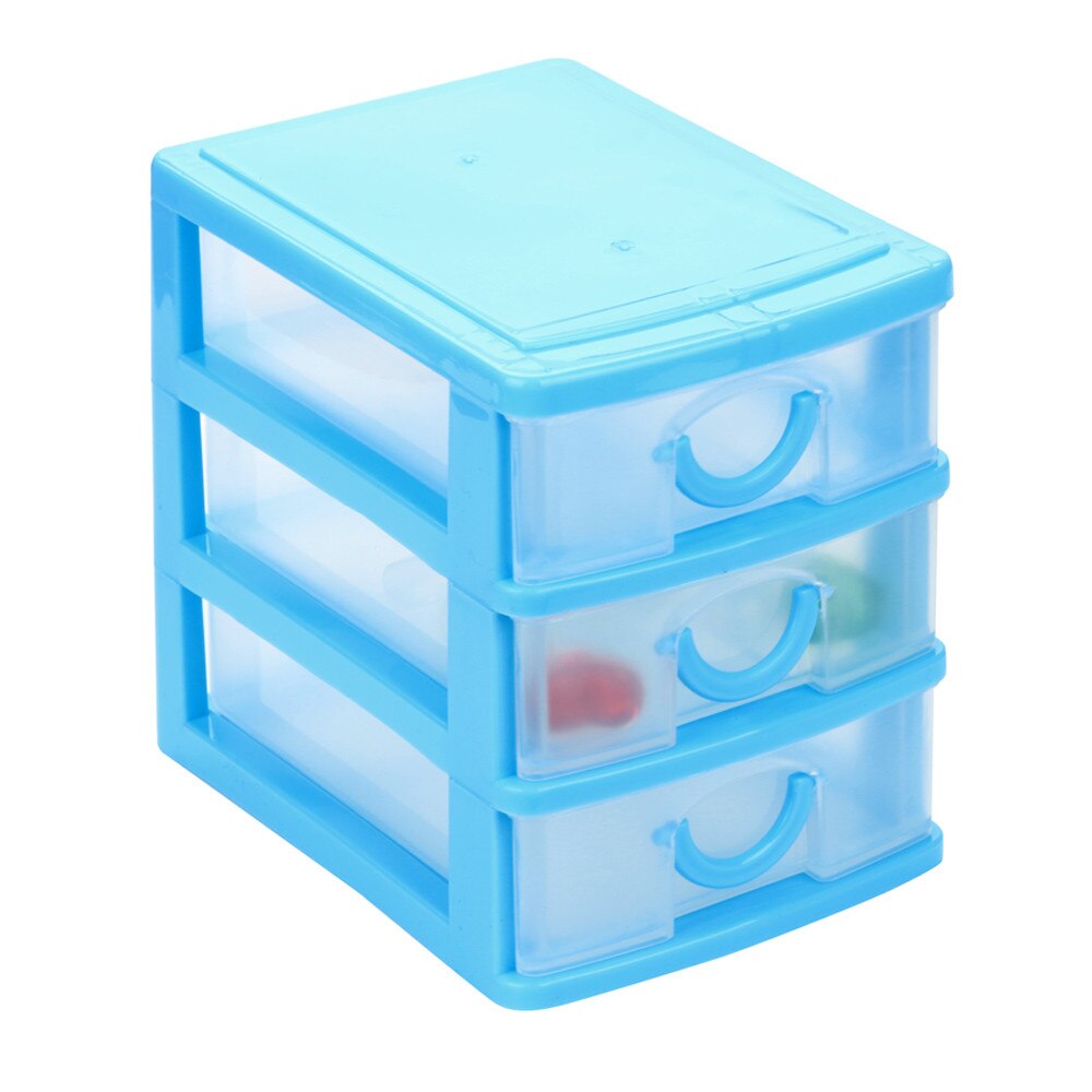Durable Plastic Mini Desktop Drawer Sundries Case Small Objects Jewelry Newest Makeup Organizer Storage Container: SB M