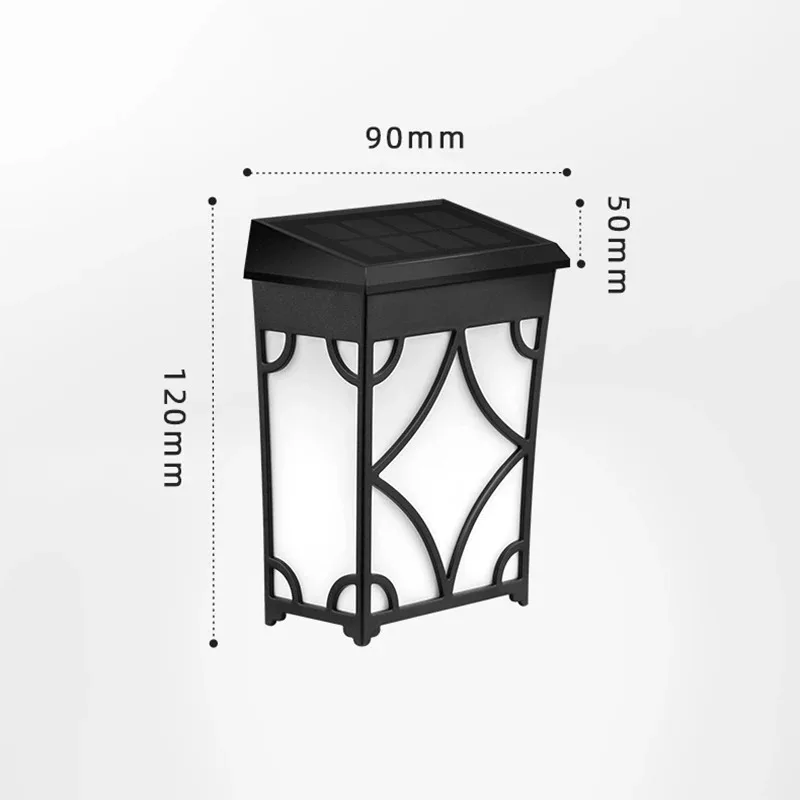 Verlichting op zonne-energie Buitenwas Wandlamp RGB en warmlicht Waterdicht voor Patio Tuin Balkon Landschap Decoratieve verlichting