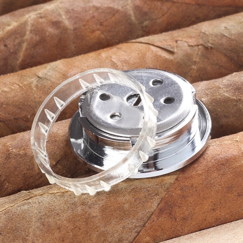 28mm Mini Round Cigar Hygrometer High Precision Moisture Meter Tobacco Humidor Humidity Gauge