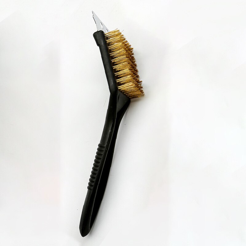 1pc grillborstels staalborstel antislip handvat grillreiniger kookgereedschap bbq accessoires