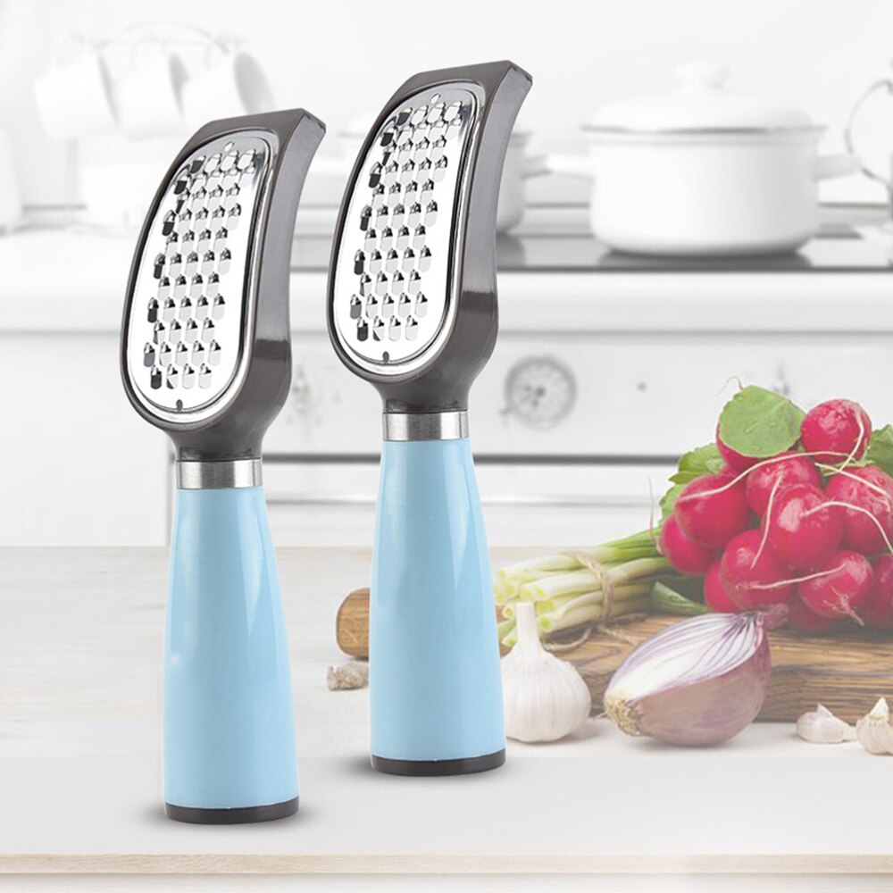 1pc Multifunctional Stainless Steel Potato Grater Kitchenware Peeler Kitchen Gadget for Home(Sky-blue)