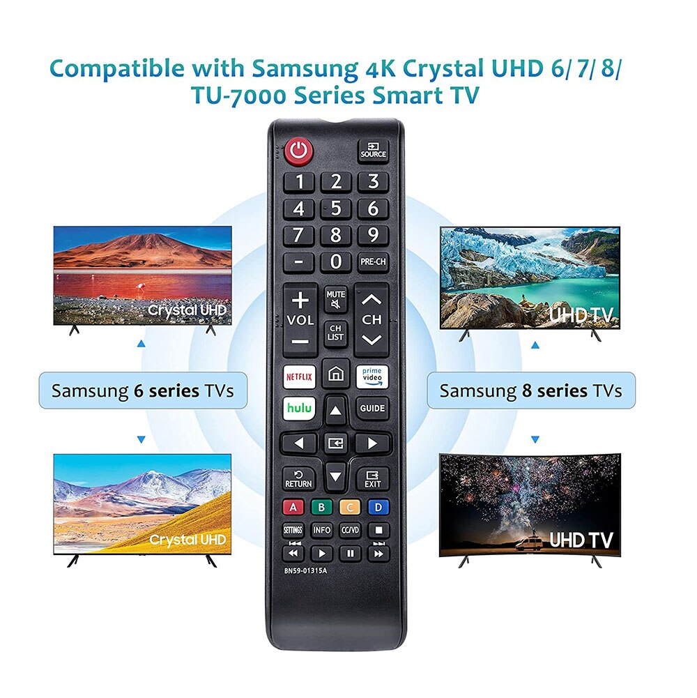 Replacement BN59-01315A For Samsung 4K UHD Smart TV Remote Control UN43RU710DFXZA smart TVs Fernbedienung