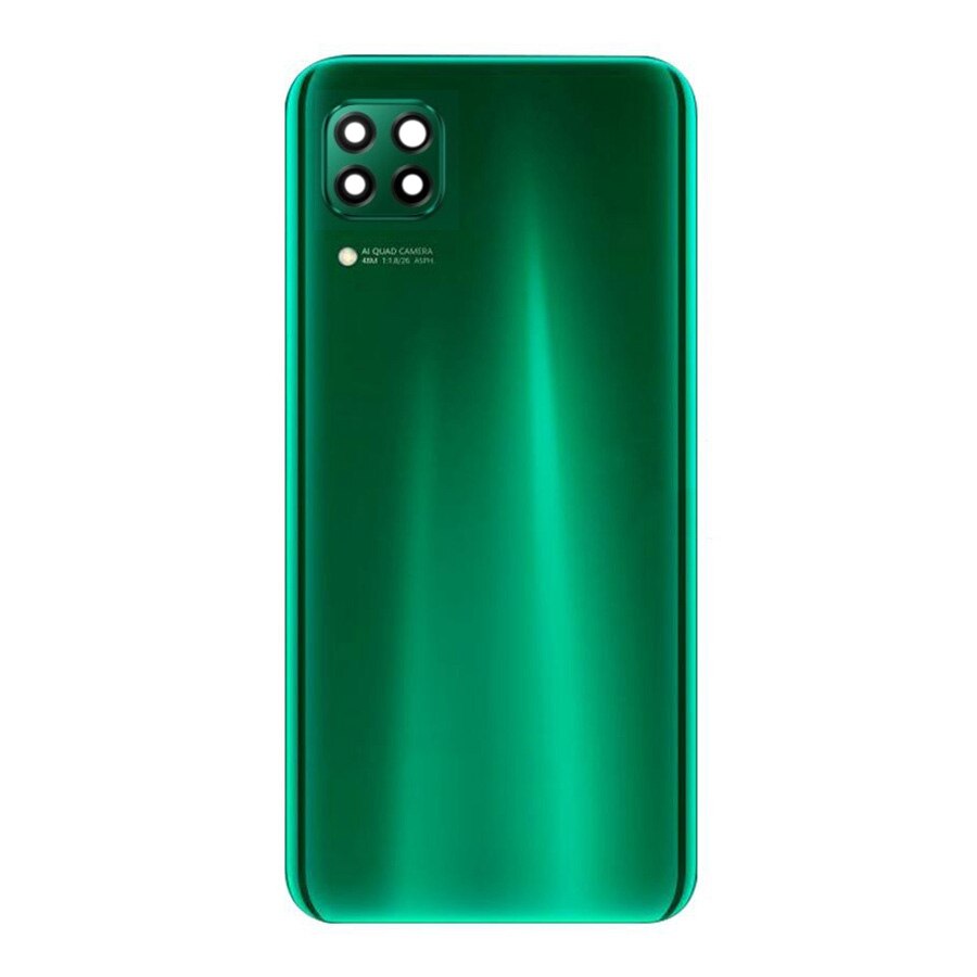 Back Cover Voor Huawei P40 Lite Back Batterij Cover Nova 7i Achter Behuizing Deur Case Voor Huawei P40 Lite Nova 6 Se 6SE Vervanging: Green With Lens