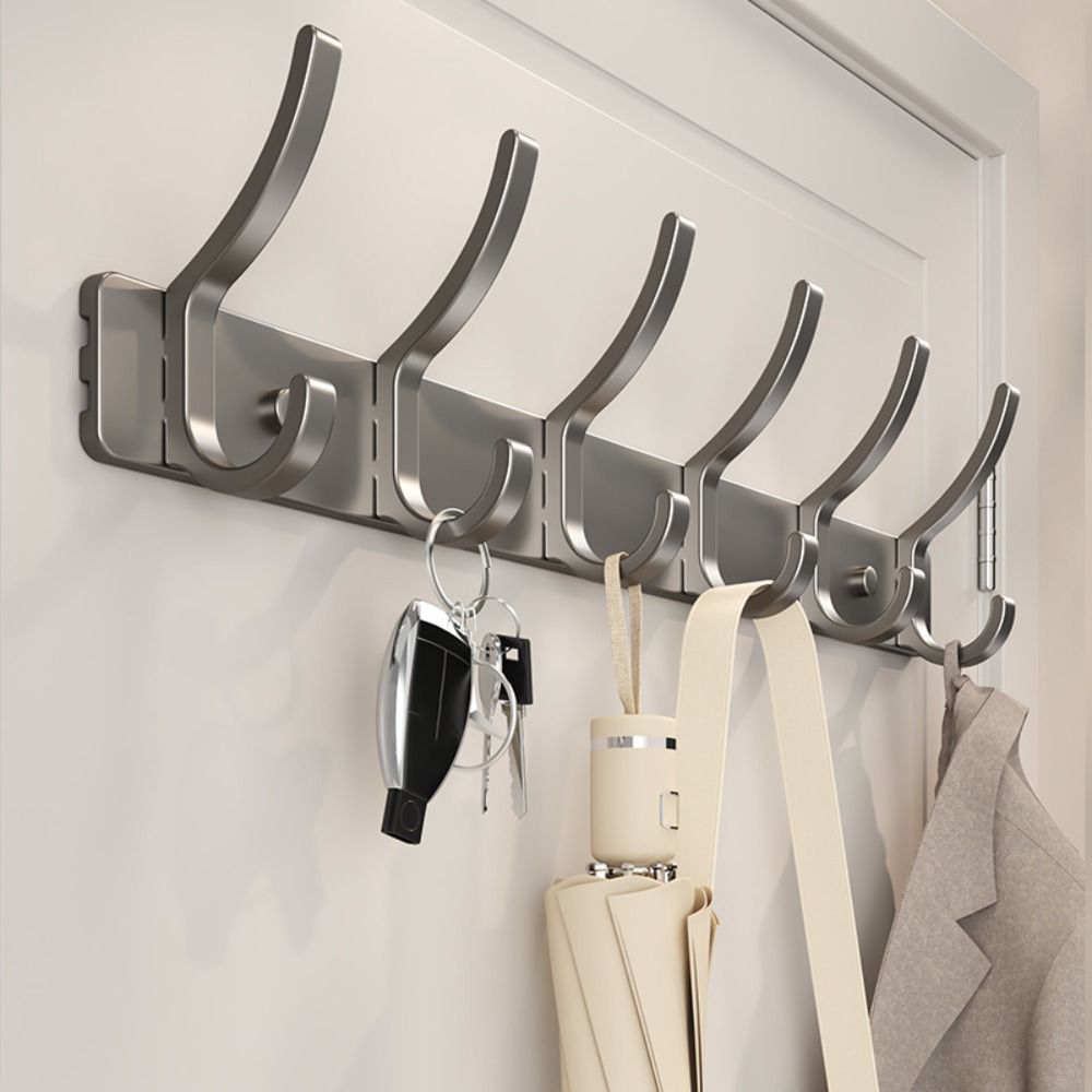 Sterke Dragende Kleding Jas Haken Zware Wandrek Handdoek Haken Huis Koolstofstaal Muur Gemonteerde Deur Hanger Badkamer