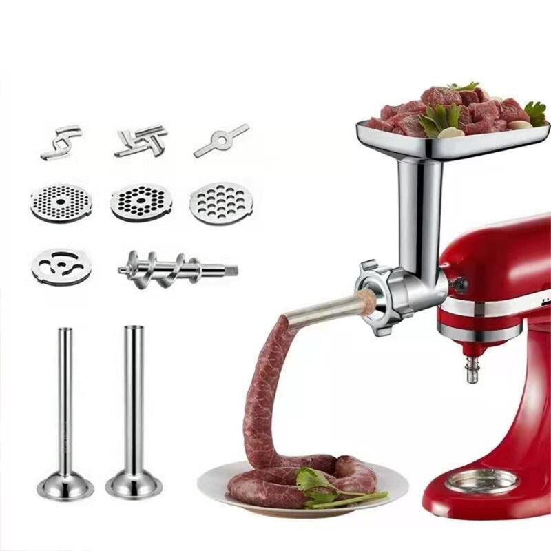 Metalen Voedsel Vleesmolen Attachment Voor Stand Mixers Worst Stuffer