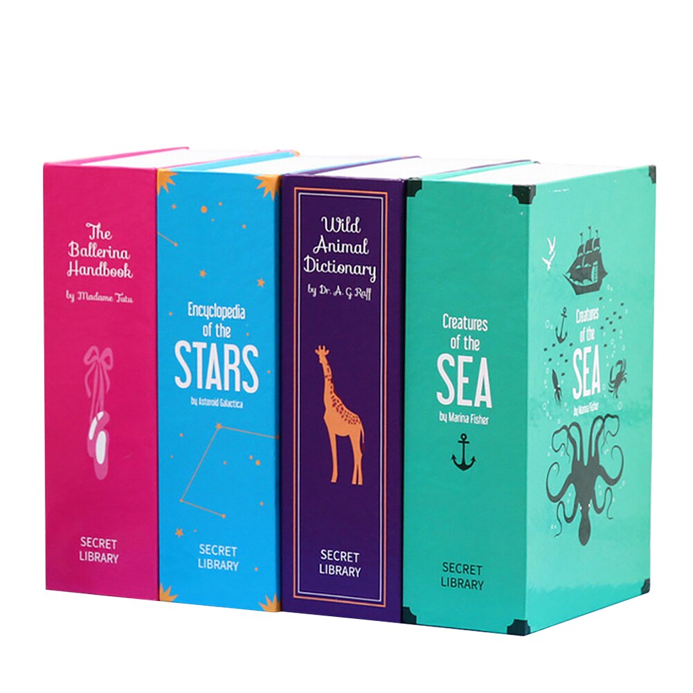 Password Box Safe Simulation Book Mini Home Password Code Book Safe Saving Pot Storage Box Book Password Box Craft