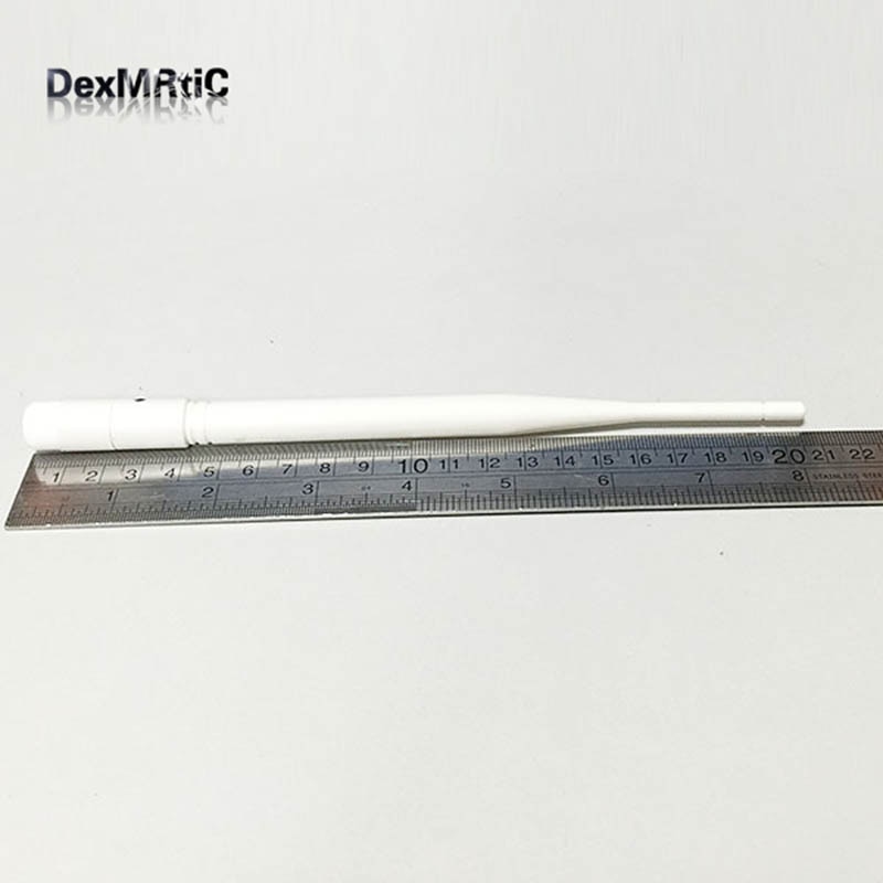 2.4 ghz 6 dbi high gain wifi-antenne omni sma hanstik hvid farve 20cm til trådløs router wifi-antennestik
