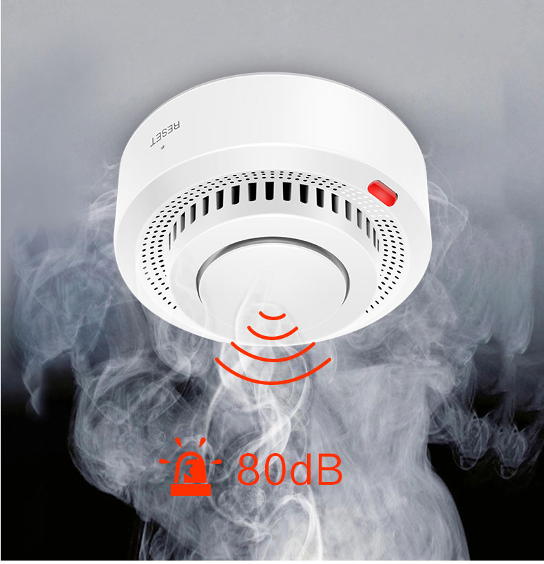 Czujnik Dymu i Temperatury Tuya WiFi - System Alarmowy Pożaru Domu