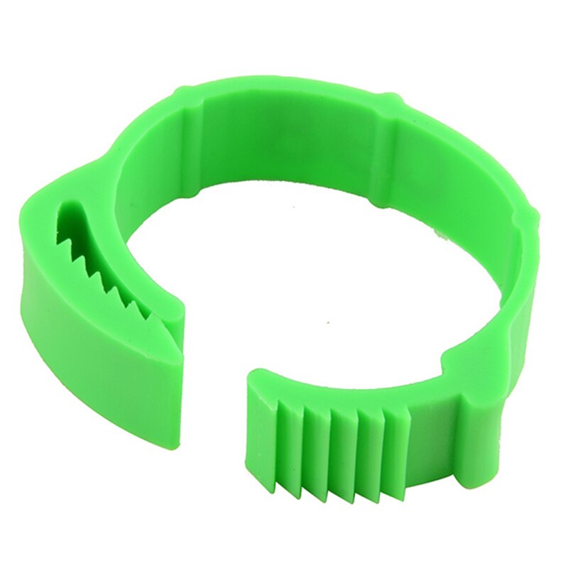 100 pcs/package Bird And Pigeon Foot Ring Color Identification Ring Opening Poultry Foot Set Foot Identification Tool: Green