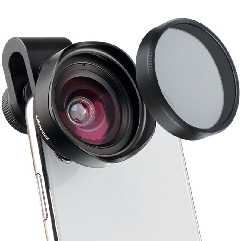 ABKT-Ulanzi lente de teléfono de gran angular de 16Mm Hd con filtro de lente de cámara Cpl Universal para Iphone samsung Android Huawei Smartphone