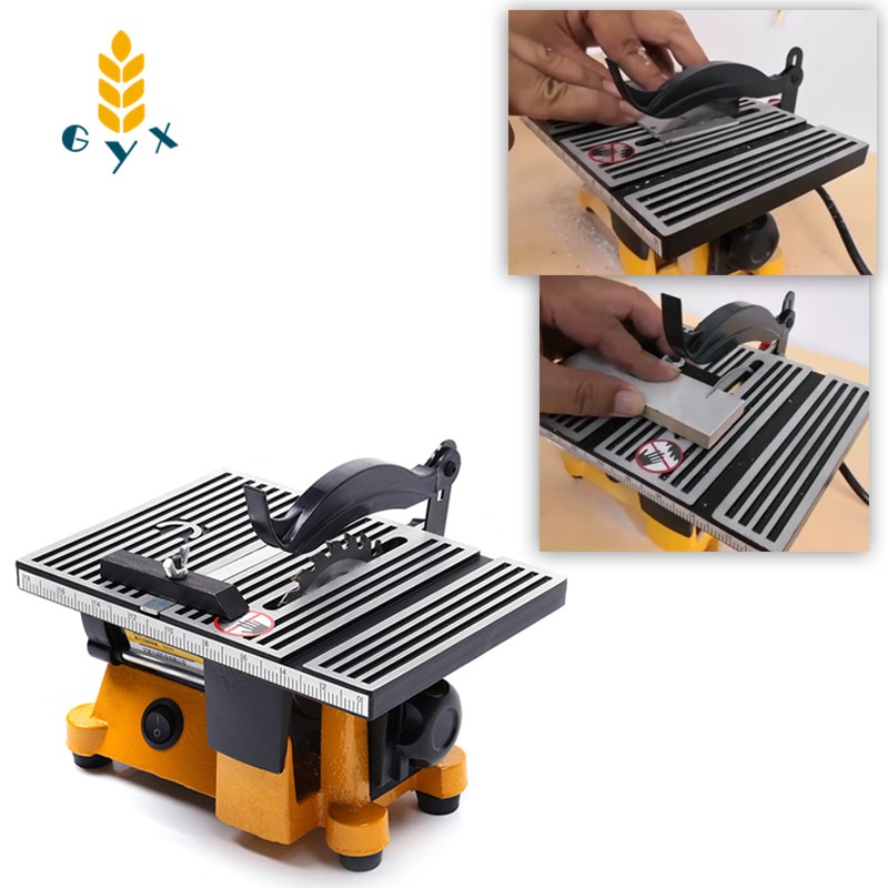 Mini multi-function table saw manual woodworking bench lathe tile cutting machine electric polishing machine cutting saw