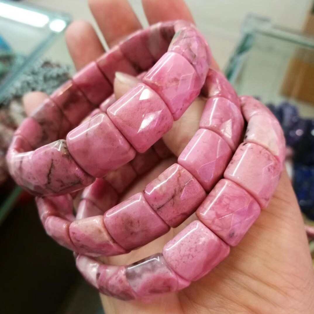 Rhodonite pierre perles bracelet pierre naturelle bracelet pierre gemme bracelet bijoux pour femme pour !