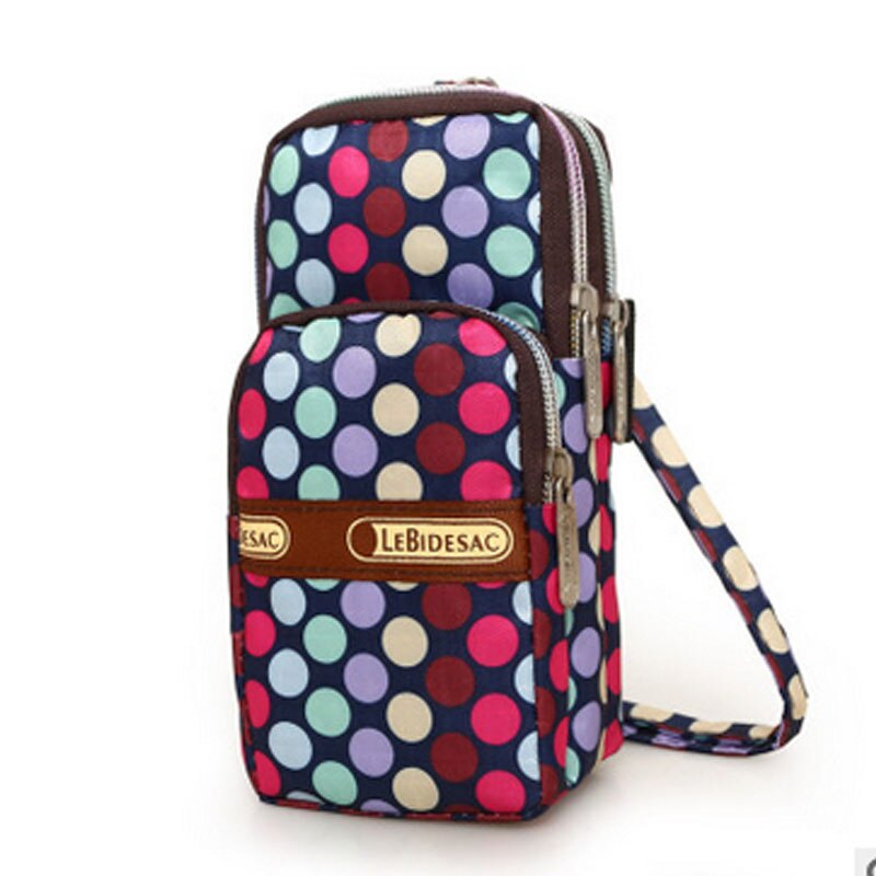 Womens Portable Shoulder Bag Girls Cell Phone 9 Colors Coin Purses Multi-color Small Cross Body Purse: 5