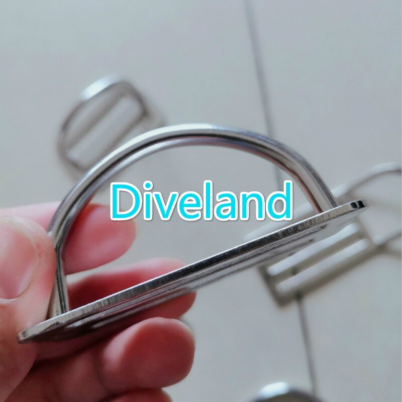 100% Brand 316 Stainless Steel D Ring Buckle Scuba Diving Weight Belt Keeper Webbing Harness Belt Retainer Stopper: NO 3