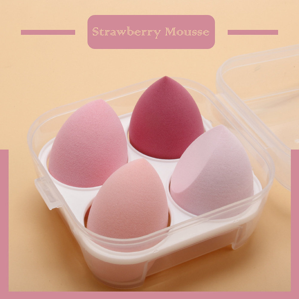 4/8pcs Beauty Egg Gourd Water Puff Makeup Egg Colorful Cushion Cosmestic Sponge Puff Wet and Dry Use Beauty Tool Set