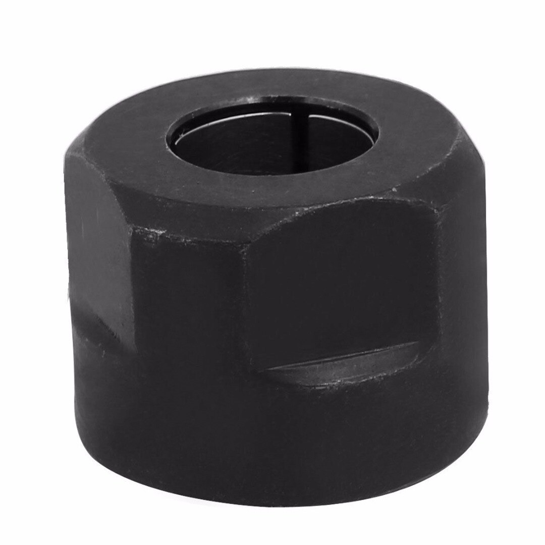 UtopixHub Black Metal Collet Nut For Plunge Router – 12.7mm Center Hole, 22.5 X 27mm Diameter, Replacement Part For 3612 Plunge Router