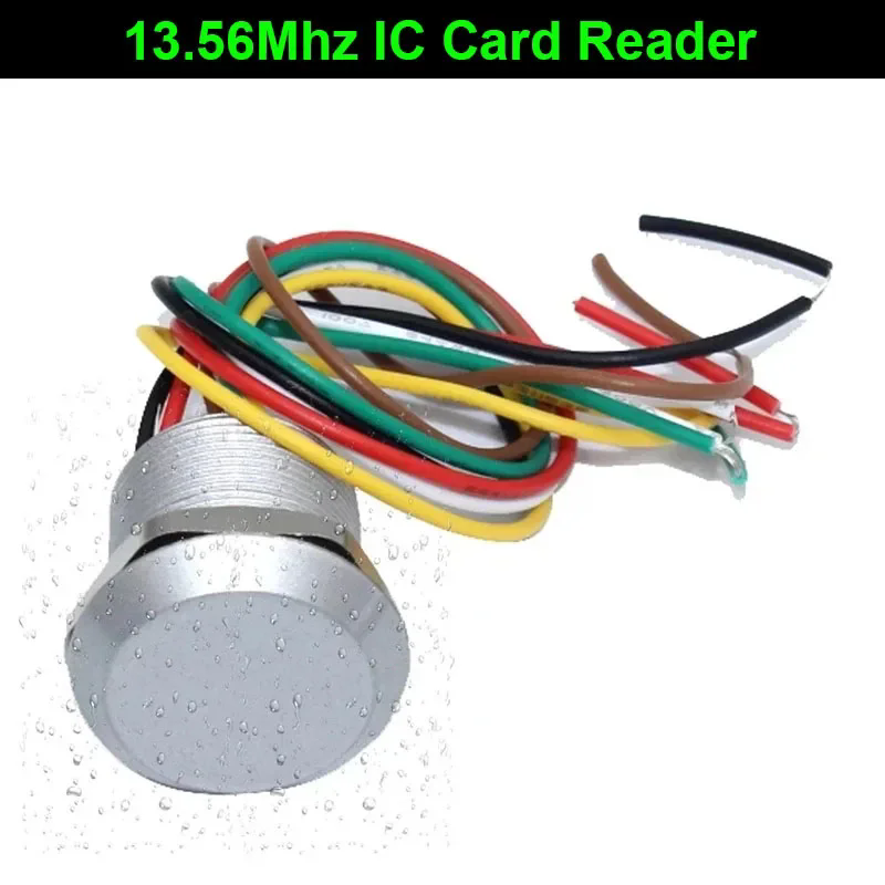Access Control Mini Reader IP65 Waterproof RFID 125Khz 13.56Mhz Smallest Card Scanner WG26 /34 Output Wiegand Micro Card Reader: Red