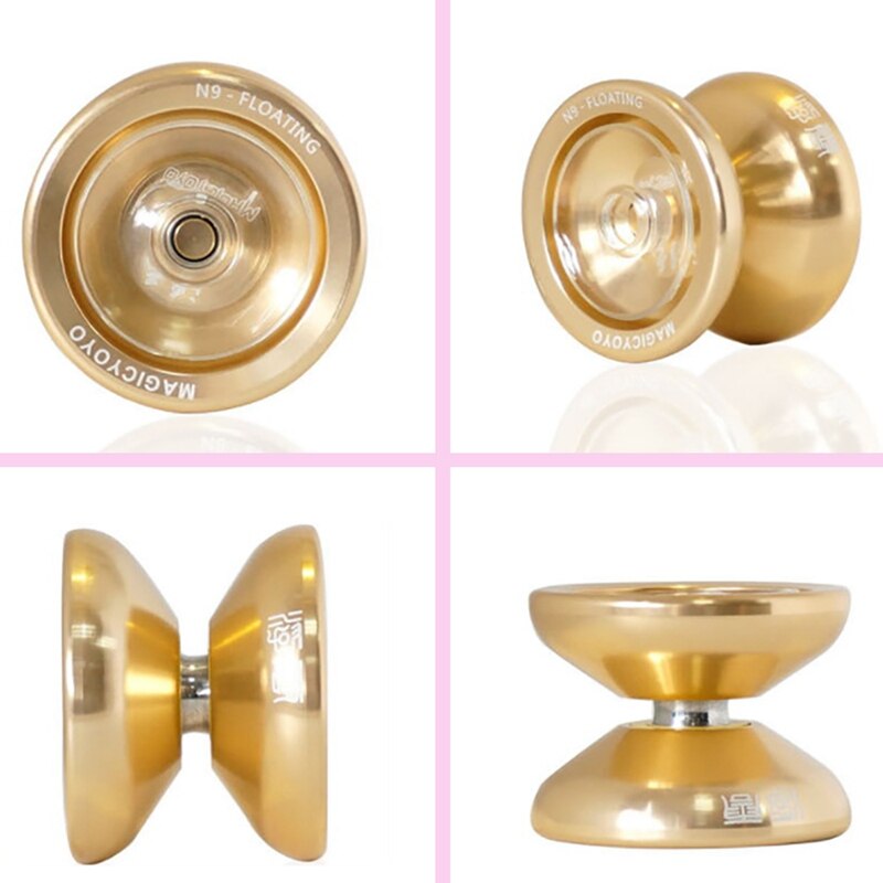 Magicyoyo N9 Metalen Yoyo Side Shaft Top Fingerplay Aluminium Professionele Yoyo Met 5 Snaren, Handschoenen
