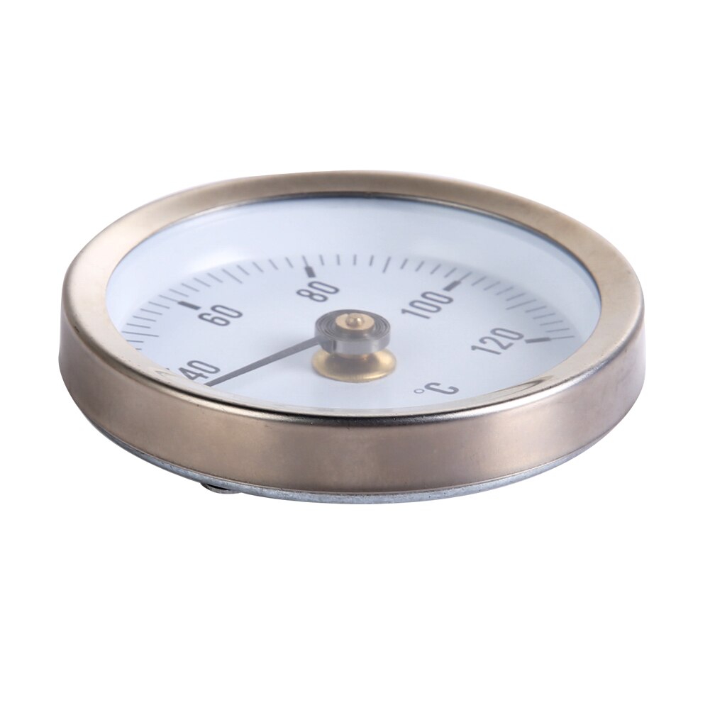 Pipe Spring Clip-on Thermometer Temperature Gauge 63mm 0/120C Thermal Pas PTSP emp Gauge With Spring For Water/Heating*
