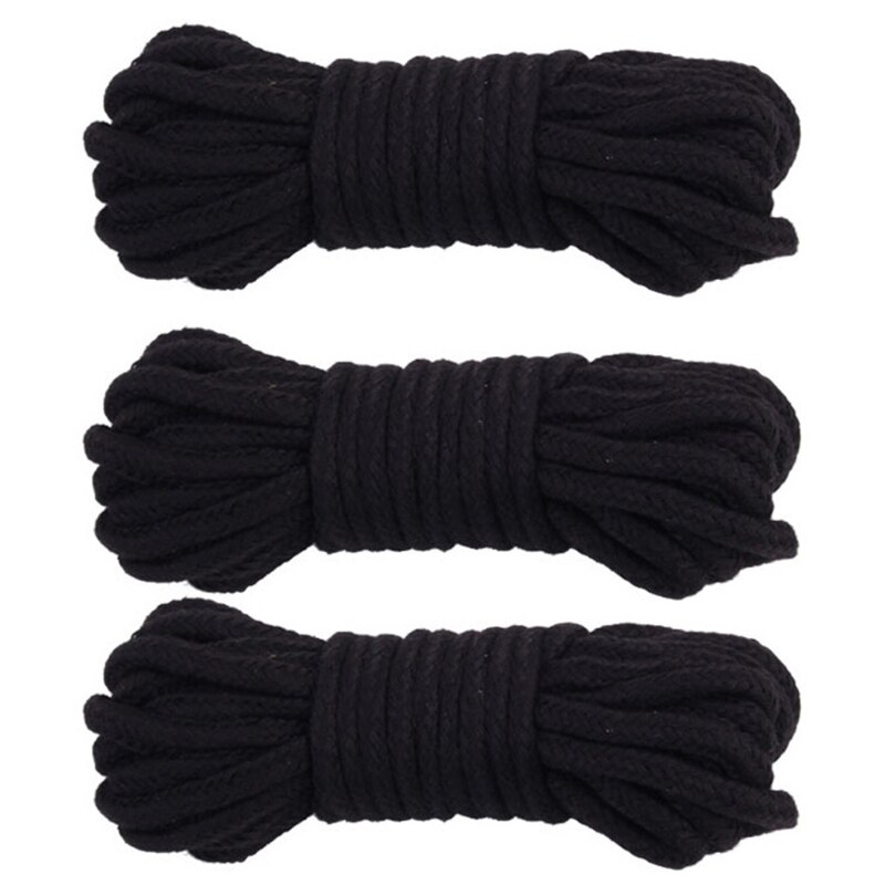 thumbnail image 2 of Soft Cotton Rope Cord, 2Pcs 10 M/32 Feet 8 MM All Purpose Durable Long Twisted Cotton Rope Craft Rope Thick Cotton Cord Twine Strong Braided Cord Rope(2 Pink 2 of 9