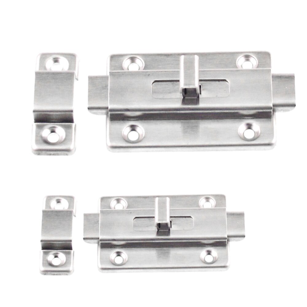 1Pcs 3 Inch Stainless steel safe Door/window/drawer/ Bolt Wooden door security bolt Barrel Bolt Push Lock