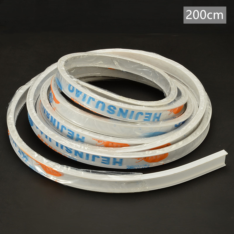 Flexible assembly of ceiling curtain rail straight sliding window balcony decoration curtain upper accessories/side frames: Top mounting-  200cm