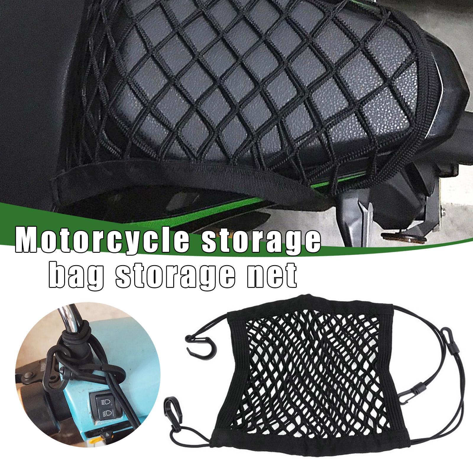 Motornetten Organizer Bagage-opslag Bagagenet Bagage Houd opslag Cargo Organizer Netto Haken Hold Bag Bike Scoot