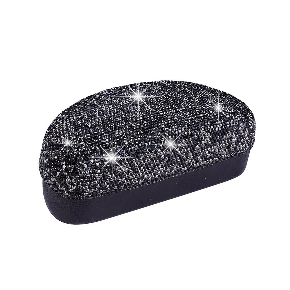 Bling bling strass portátil óculos de sol caso caixa olhos caixa titular mais cores para a escolha: Black