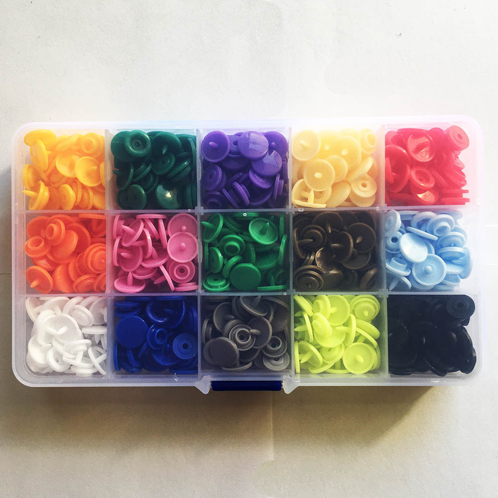 150set/240set Plastic Snaps Snap Buttons For Clothes Fabric DIY Sewing Accessories Baby Children Kids Button Snap Pliers Machine