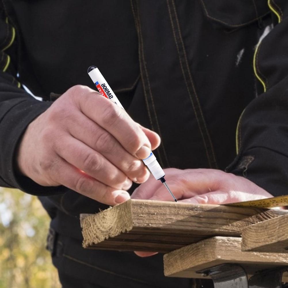 Lange Feder Marker Tiefe See Stift Marker Für Holzbearbeitung Wasser-beständig Tinte Schnell trocknend Xylol-freies markieren metall Holz Glas