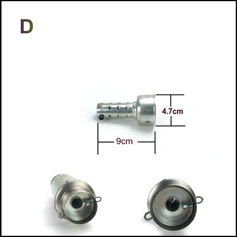 Motorcykel udstødningsrør lyddæmper db killer motorcykel udstødning lyddæmper lyddæmper støj lyd eliminator 51 mm 61 mm indvendig diameter: D